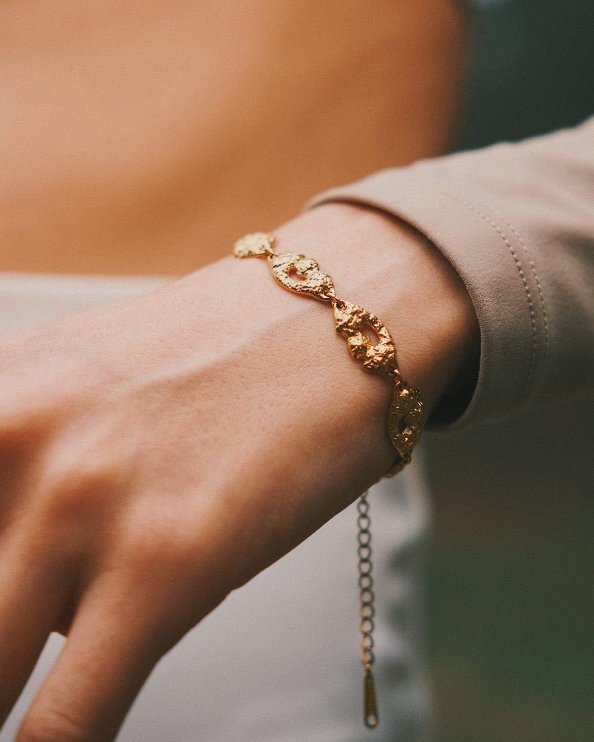 Hera Nugget Chain — Gold-Tone Chain Bracelet