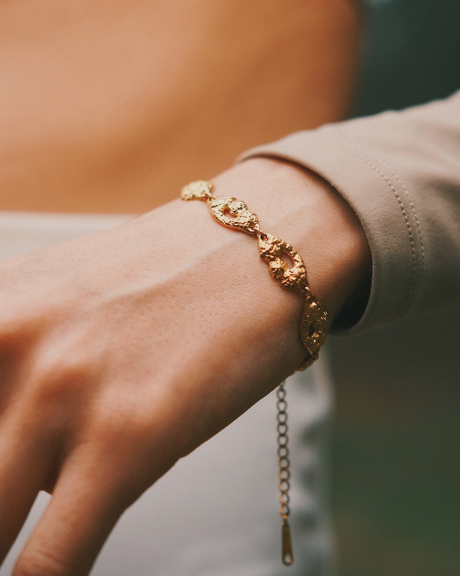 Hera Nugget Chain — Gold-Tone Chain Bracelet