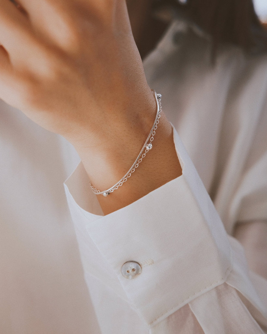 Wristbone Bracelet — Sterling Silver Bracelet, alternate view