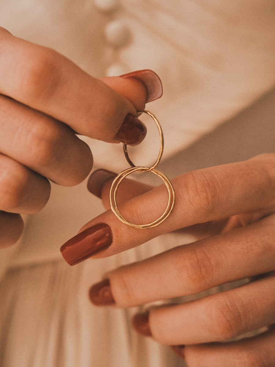 Eclipse Double Ring — Gold-Tone Ring