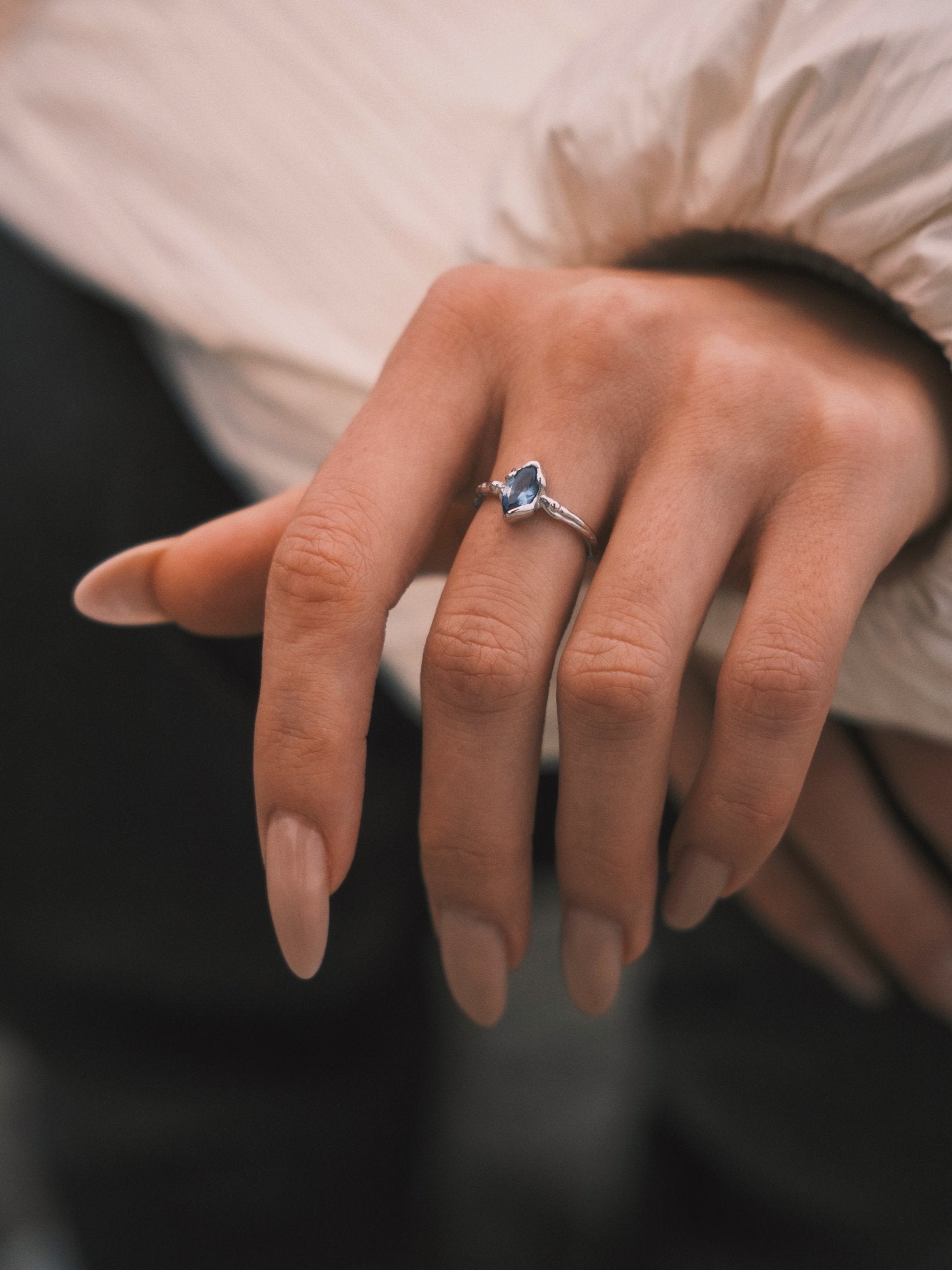 Queen’s Gaze Ring — Sterling Silver Ring, alternate view