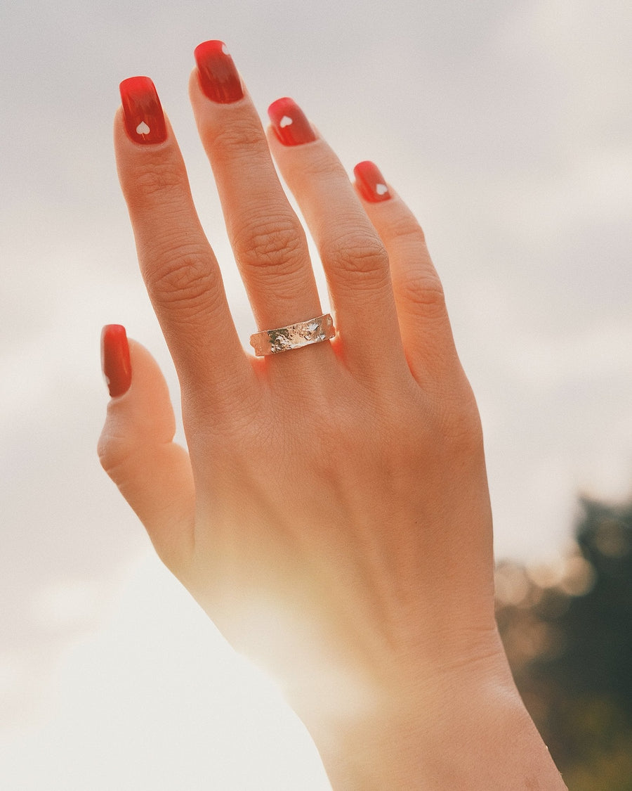 Fractured Band — Sterling Silver Ring, alternate view