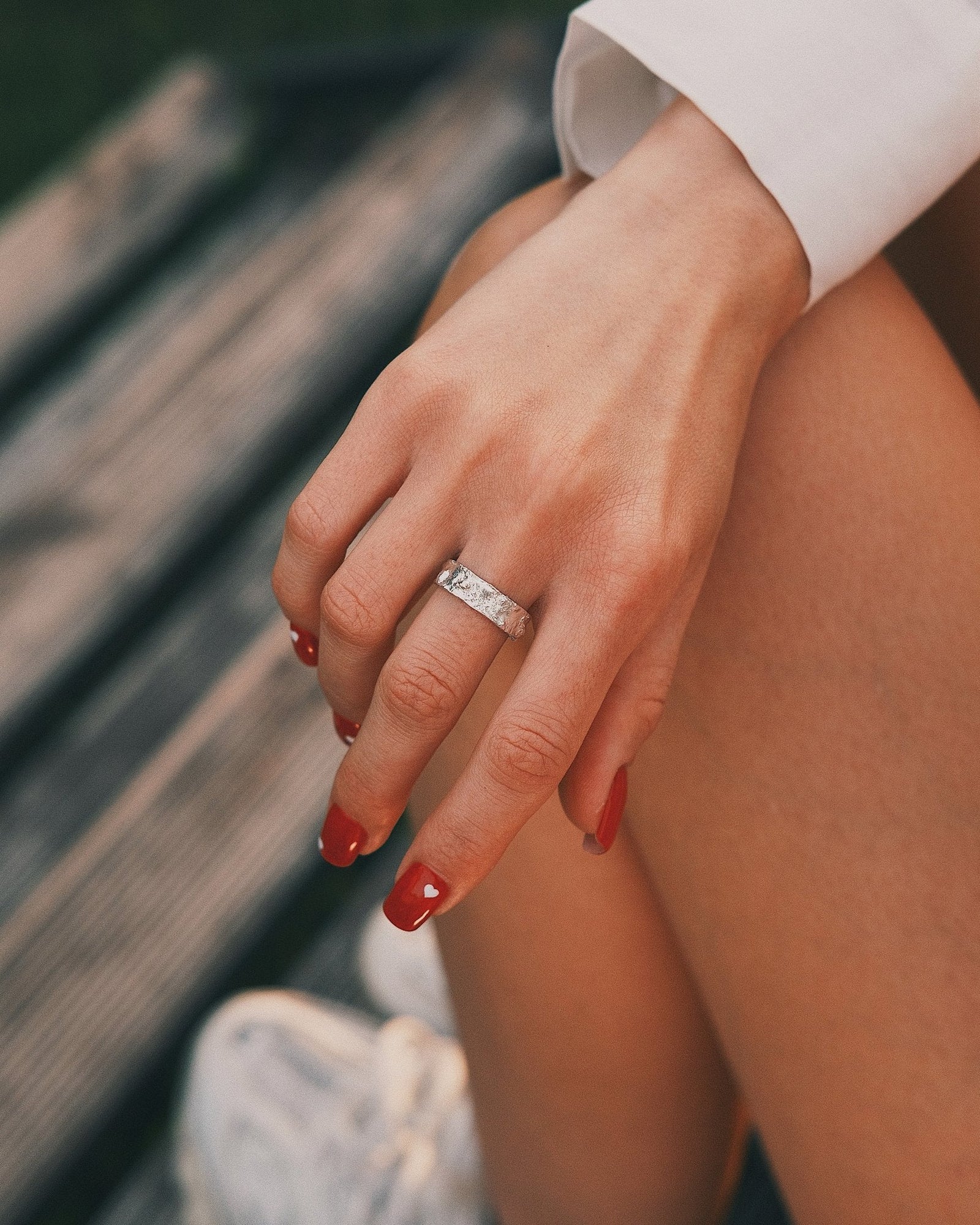 Fractured Band — Sterling Silver Ring