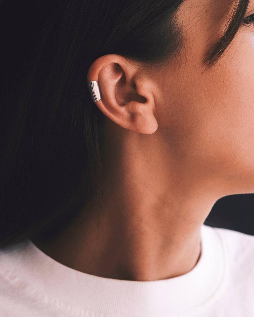 Autumn Leaf Ear Cuff — Sterling Silver Ear Cuff