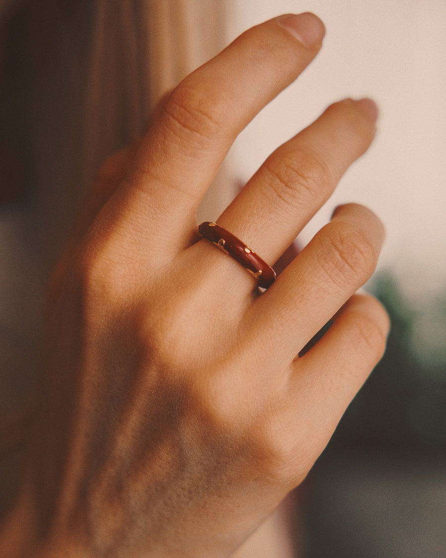 Cherry Dome Band — Gold-Tone Ring