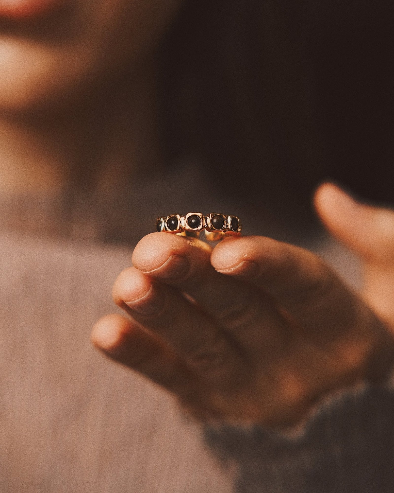Sun Amulet Signet — Gold-Tone Signet Ring, alternate view