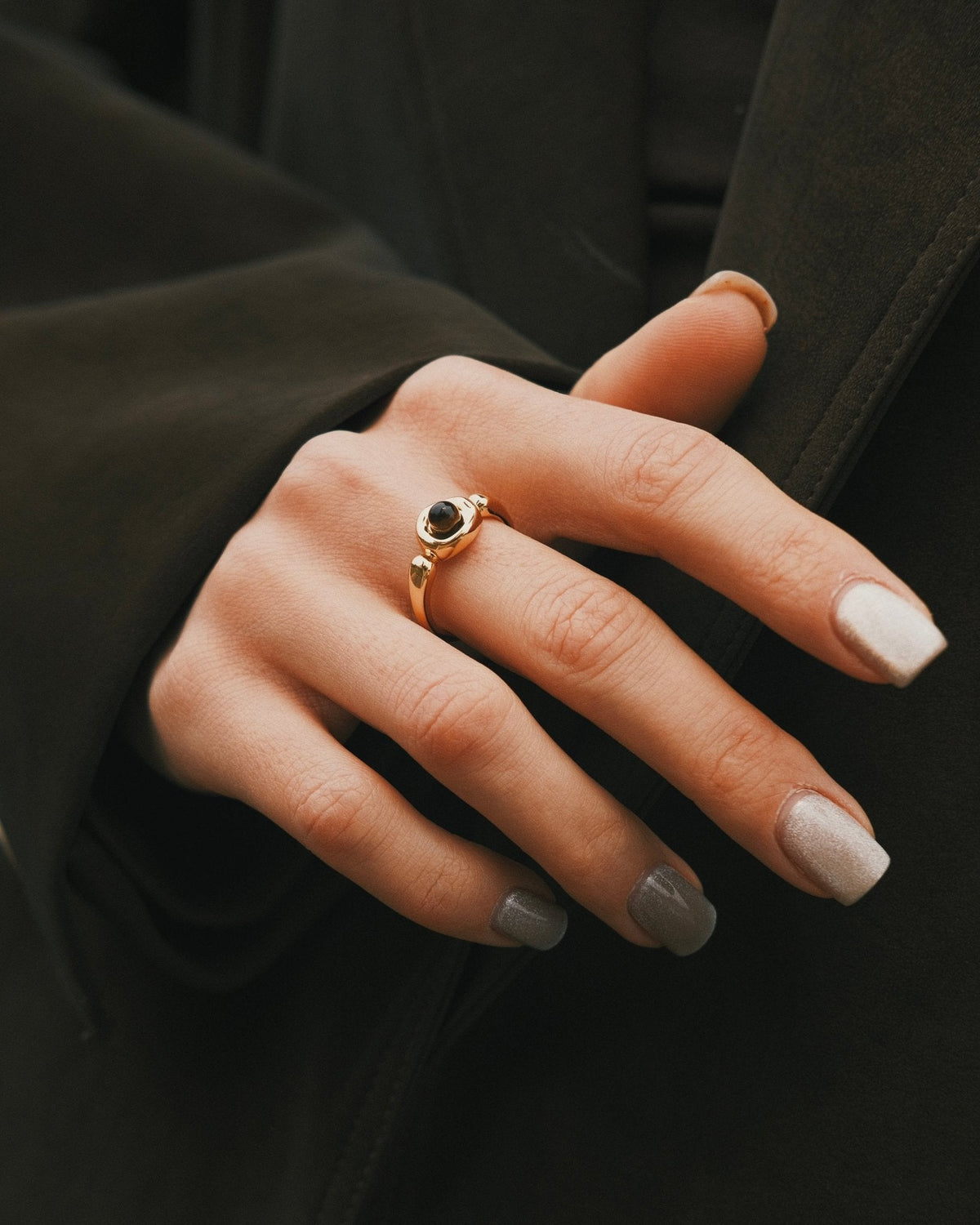 Sun Amulet Ring — Gold-Tone Ring