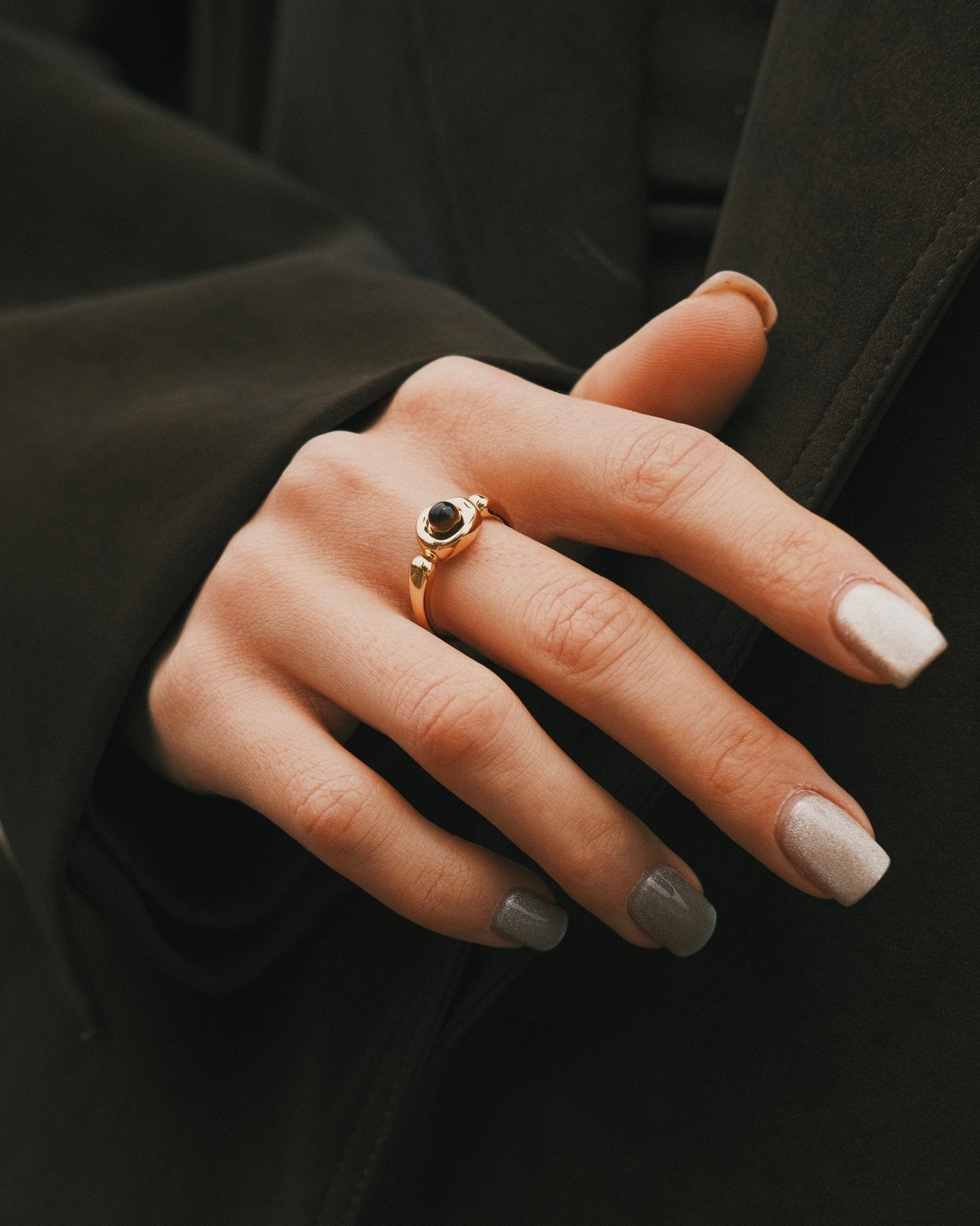 Sun Amulet Ring — Gold-Tone Ring