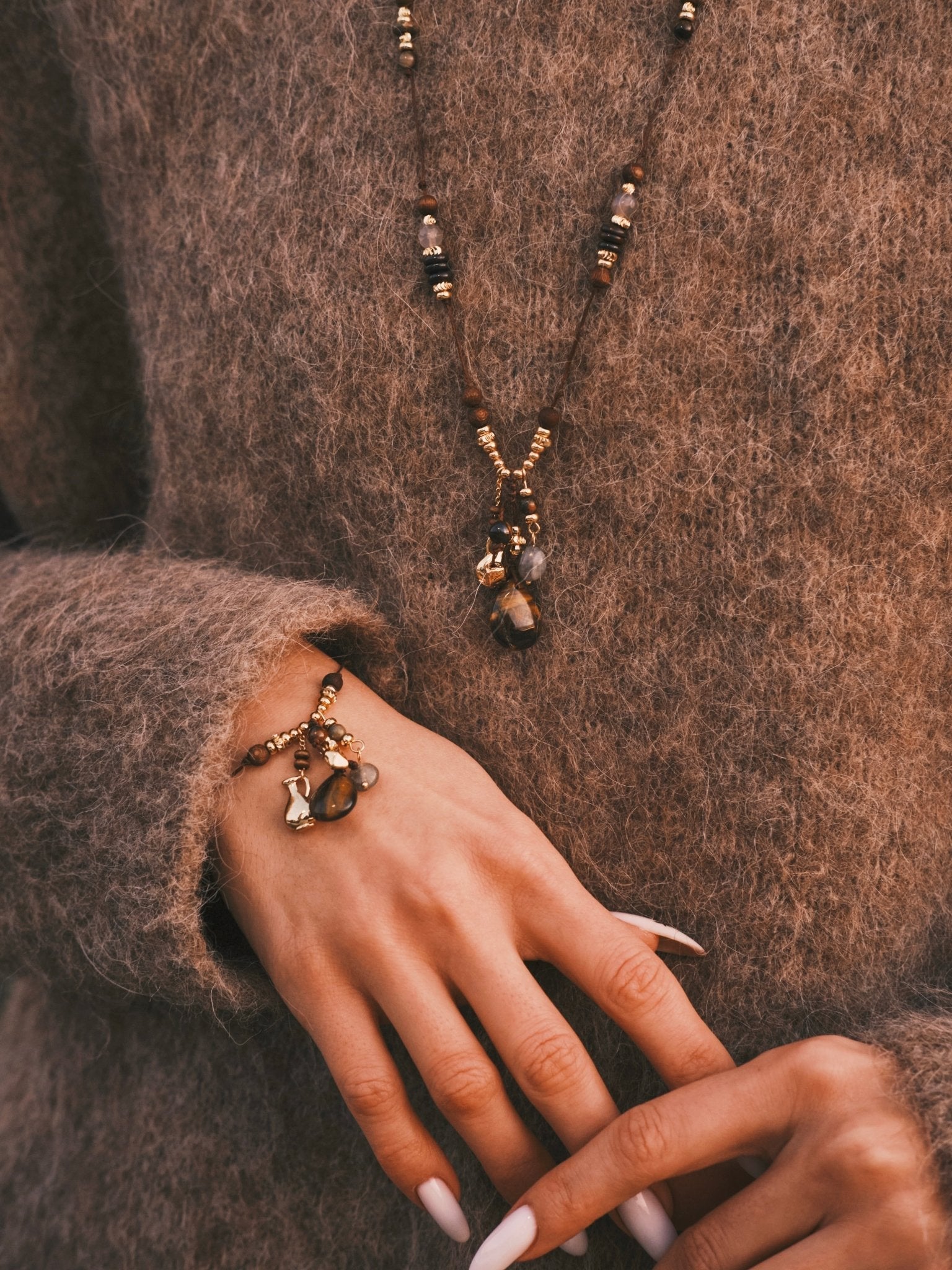Antique Muse Necklace — Gold-Tone Necklace, alternate view