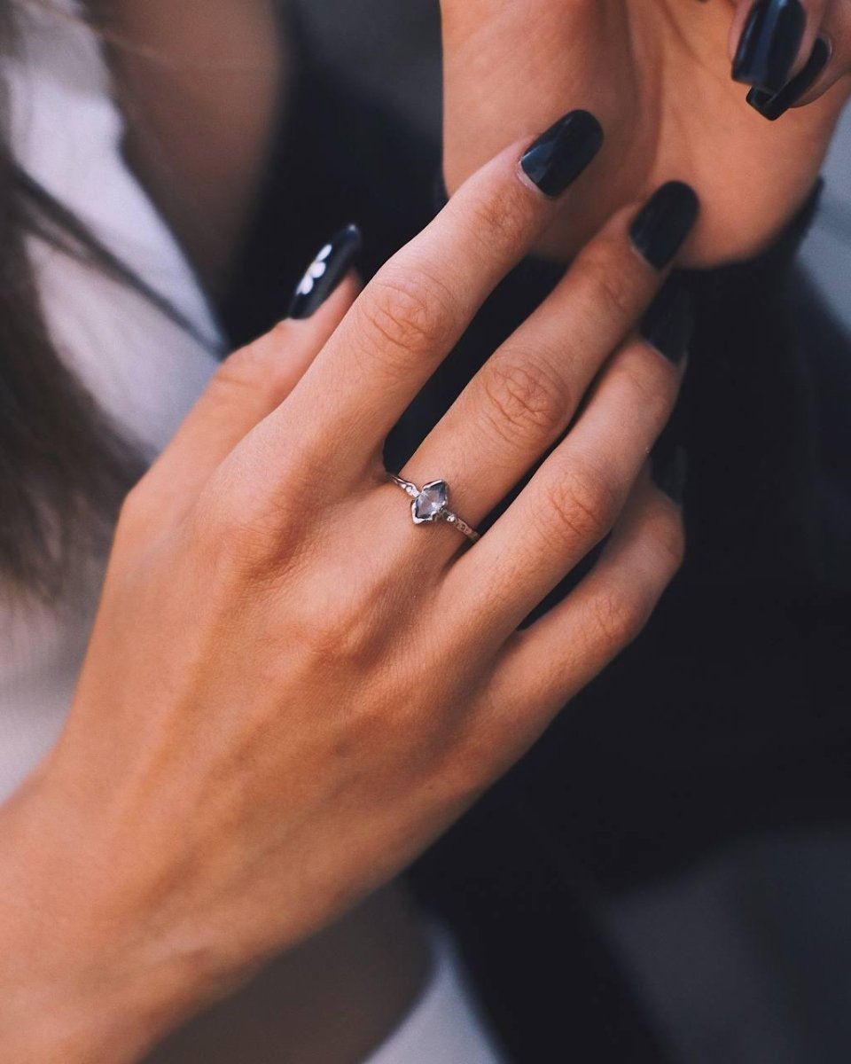 Queen’s Gaze Ring — Sterling Silver Ring, alternate view