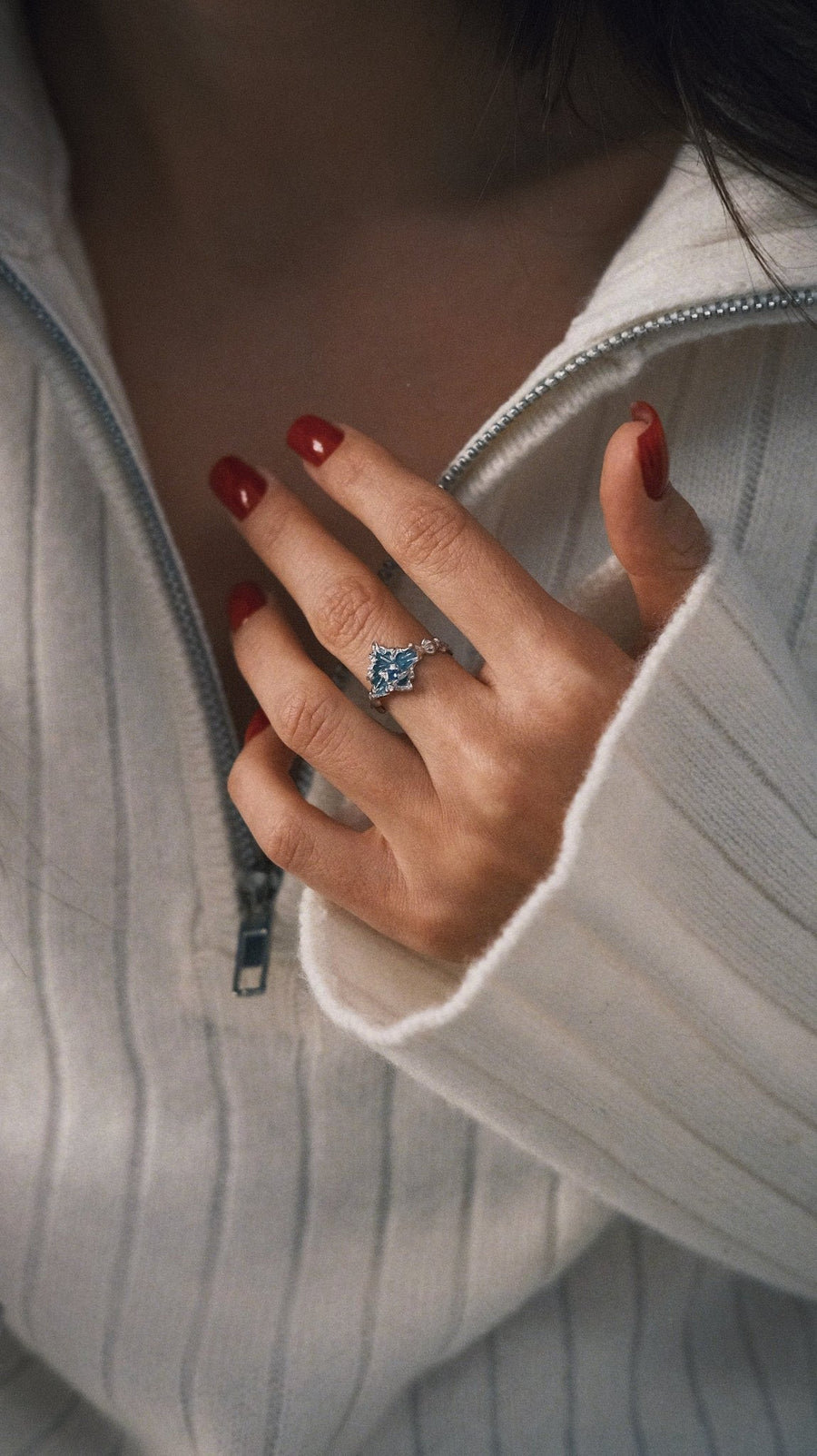 Skylight Ring — Sterling Silver Ring, alternate view