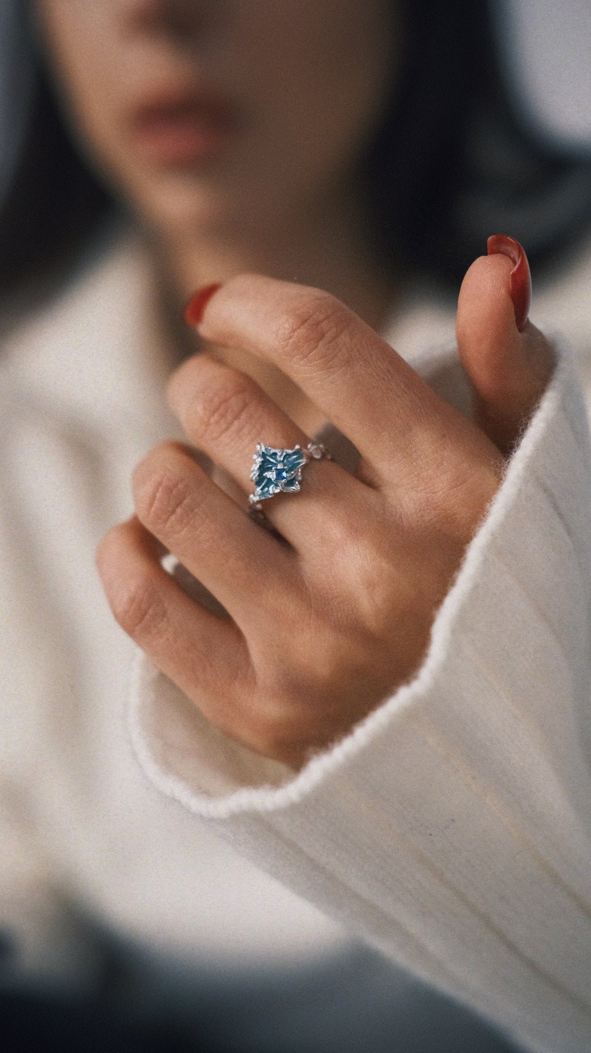 Skylight Ring — Sterling Silver Ring, alternate view