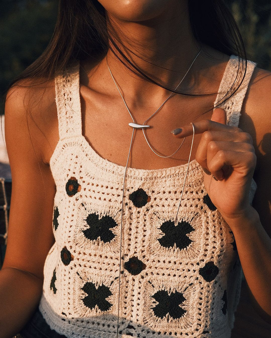 Bolo Slide Necklace — Sterling Silver Necklace