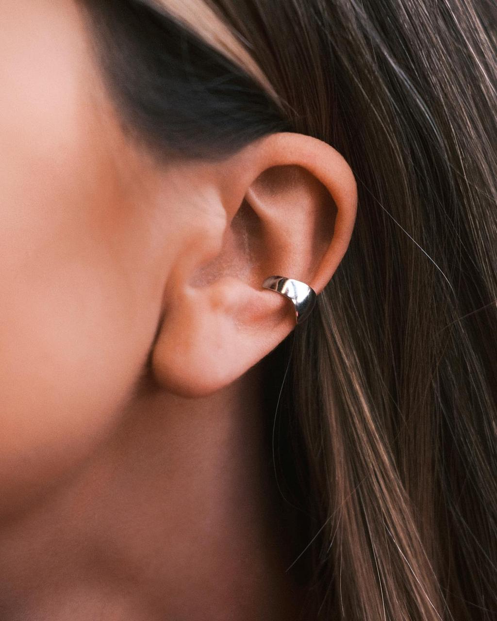 Pebble Ear Cuff — Sterling Silver Ear Cuff