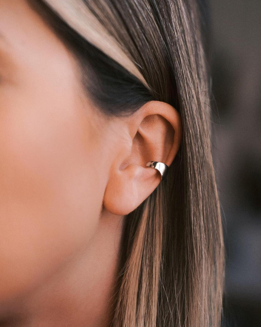 Pebble Ear Cuff — Sterling Silver Ear Cuff, alternate view