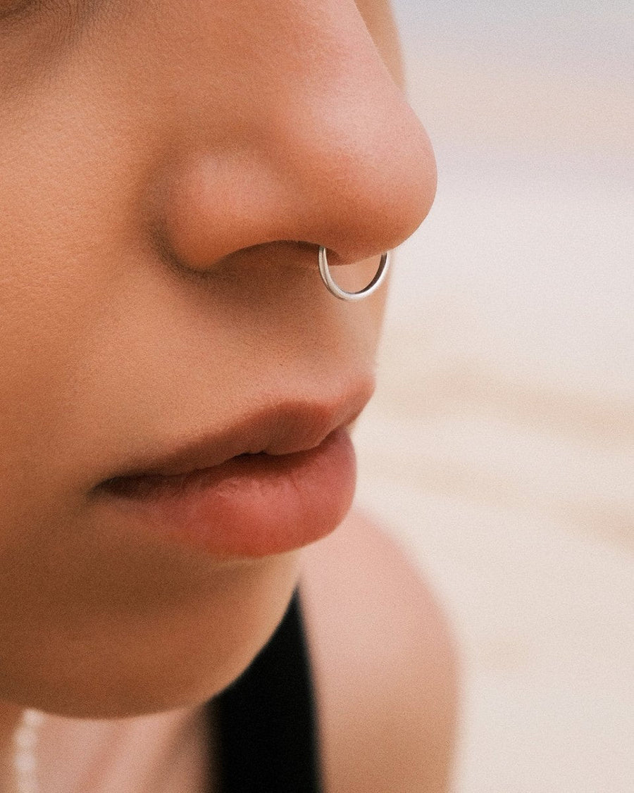 Faux Nose Ring — Sterling Silver Nose Ring