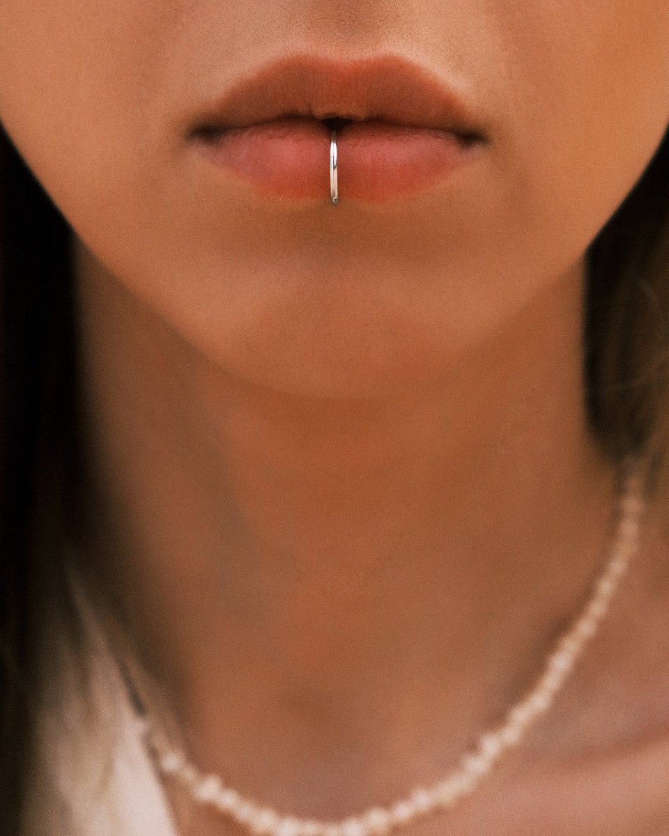Faux Nose Ring — Sterling Silver Nose Ring, alternate view
