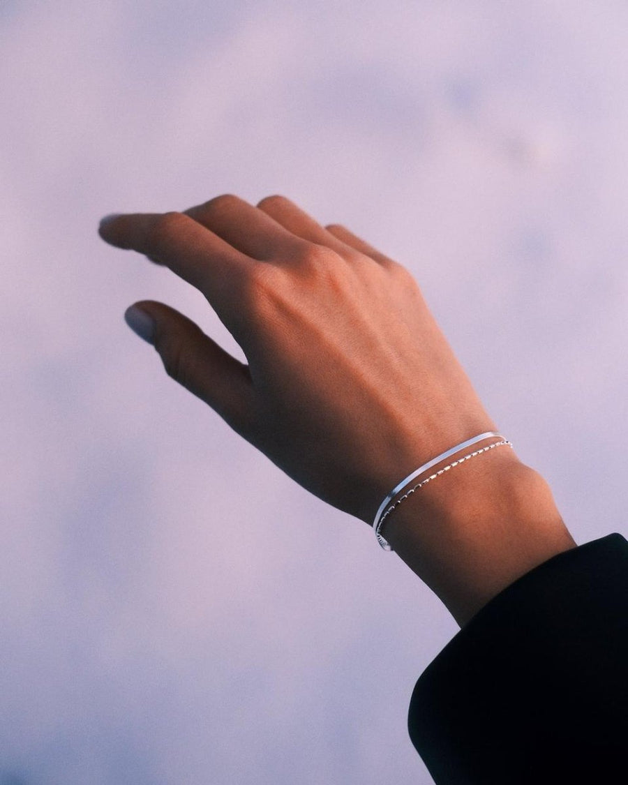 Serpent Double Bracelet — Sterling Silver Bracelet, alternate view