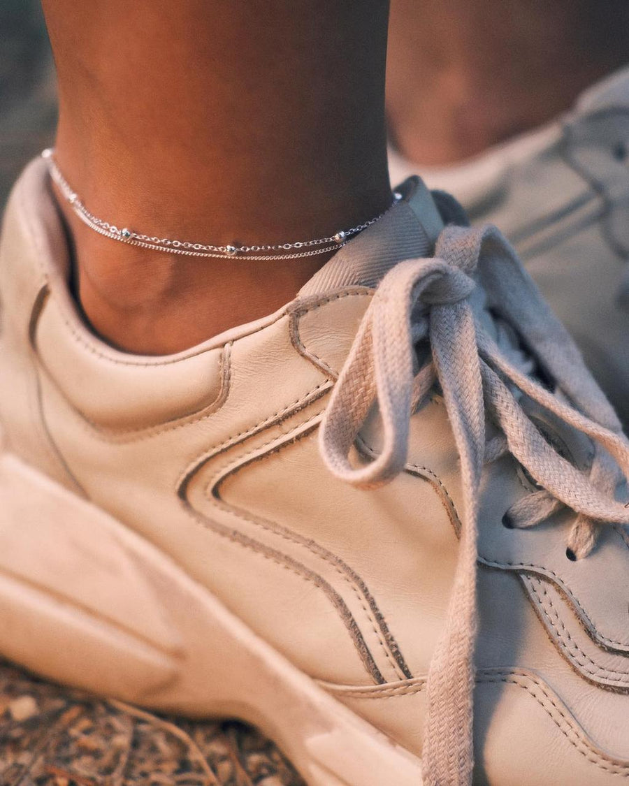 Fine Silver Anklet — Sterling Silver Anklet