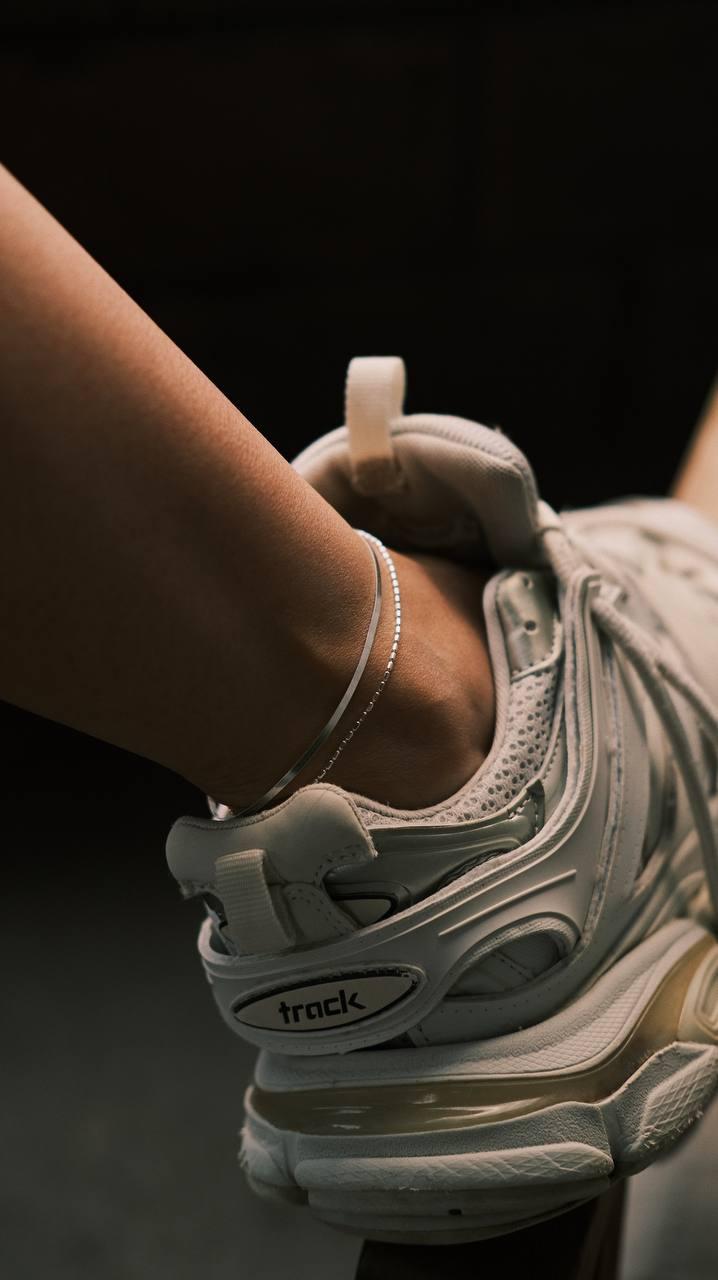 Serpent Anklet — Sterling Silver Anklet, alternate view