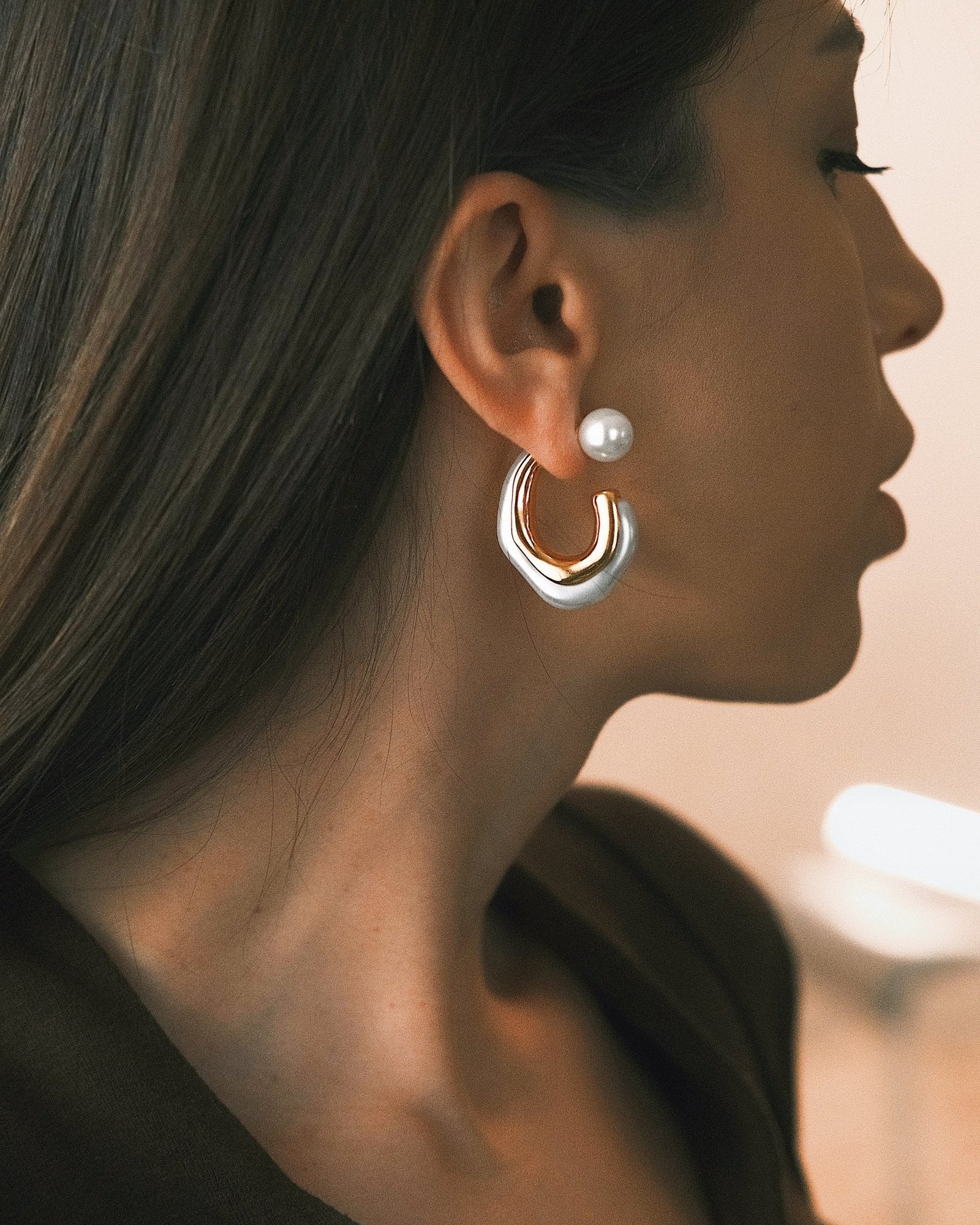 Aurelia Arch Drops — Gold-Tone Drop Earrings