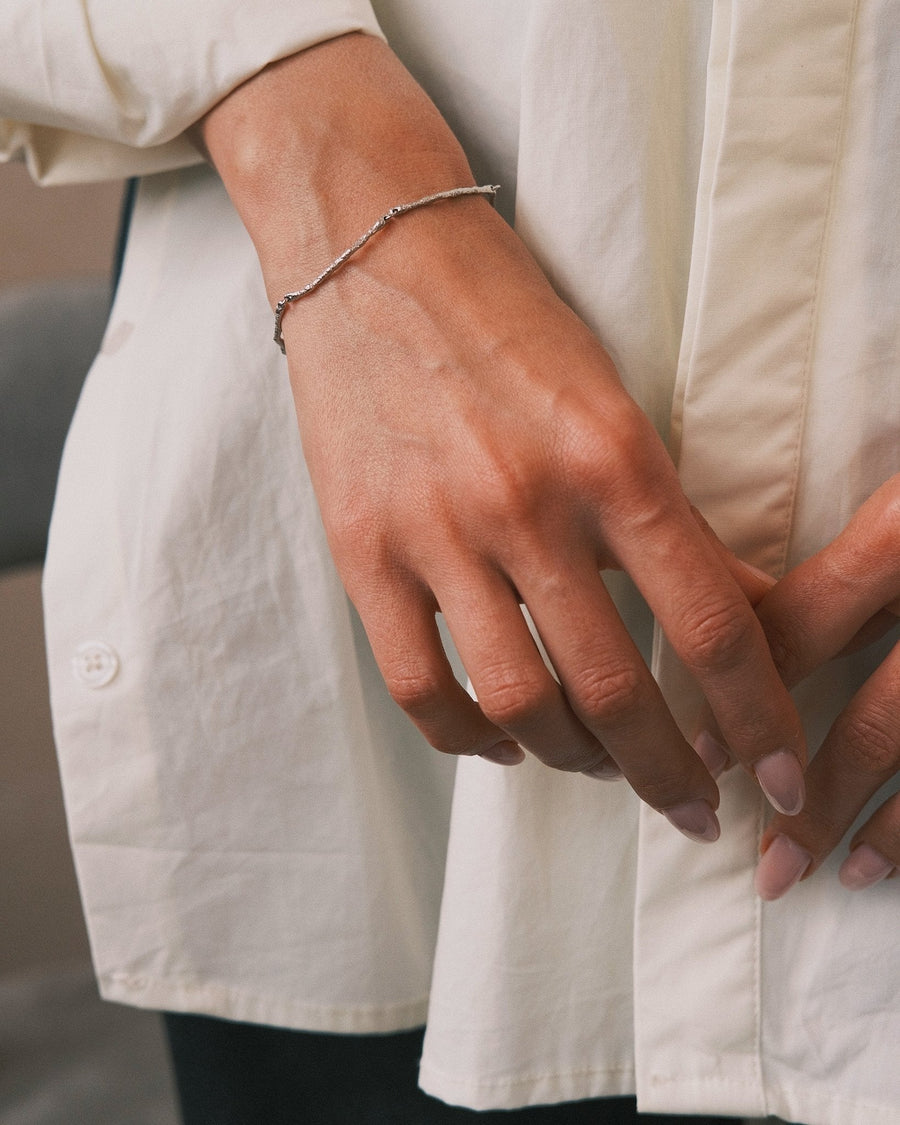 Grain Chain Bracelet — Sterling Silver Bracelet